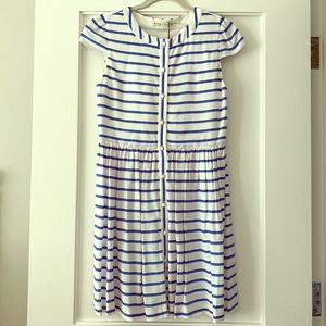 NWT ALICE + OLIVIA BLUE/WHITE STRIPED DRESS 2
